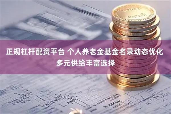 正规杠杆配资平台 个人养老金基金名录动态优化 多元供给丰富选择